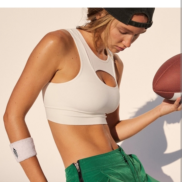 Free People FP Movement Lilac rose Every Single Time Cutout Bra. Size XS NWT - Picture 1 of 8